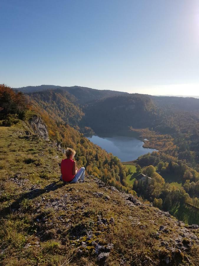 Le Jura En Toutes Saisons Piscine, Spa, Location Vtt, Balades 2Cv, Climatisation Bonlieu Exterior foto